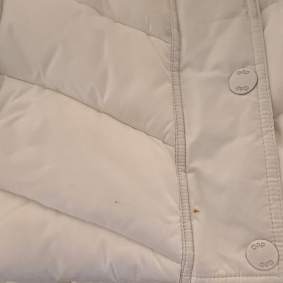 Gap Zip Up Snap Front Puffer Vest Sz M Adjustable Waist Outdoor Winter Gorpcore - Picture 5 of 12
